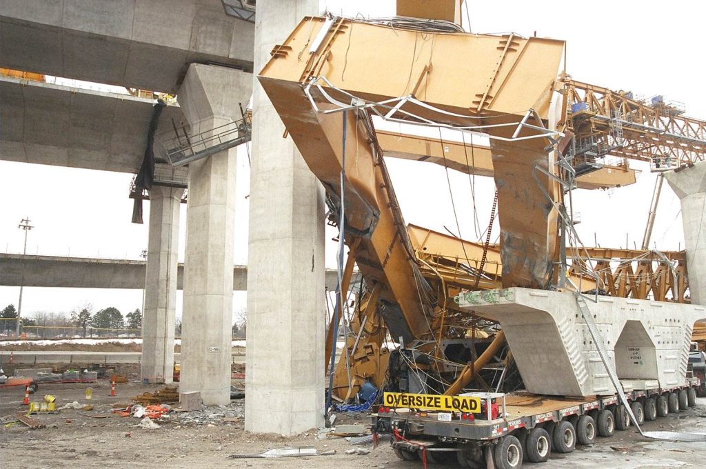 Collapse of the I-280 Maumee River Bridge Launching Gantry in Toledo, Ohio