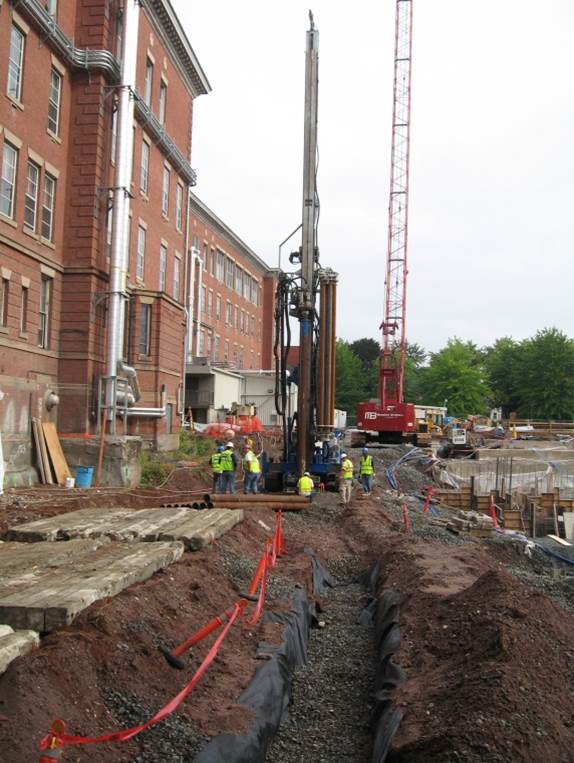 Prevention of additional building settlement due to adjacent construction at St. Francis Hospital and Medical Center in Hartford, CT