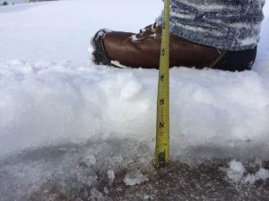 Varying densities throughout thickness of snow pack