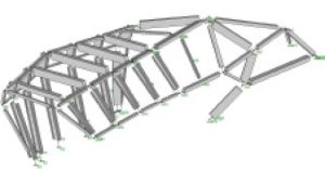 Levitt Pavillion, RISA 3d analytical model