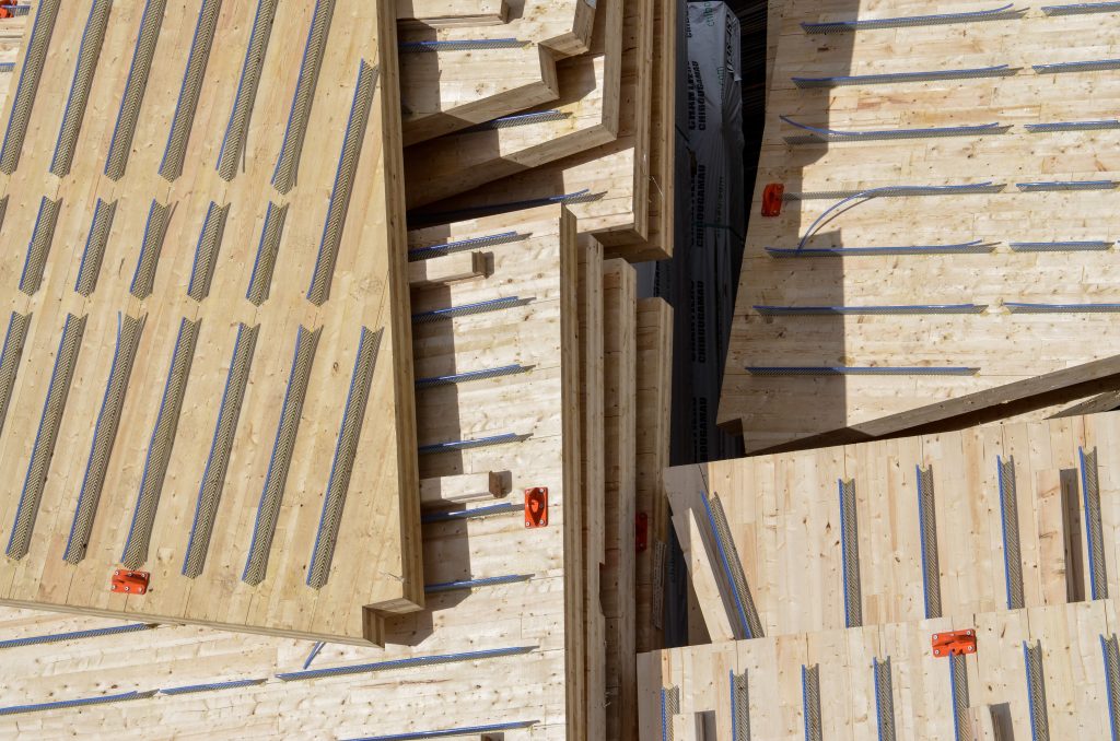 Researching Carbon Sequestration in CLT Composite Bolted-Steel Buildings